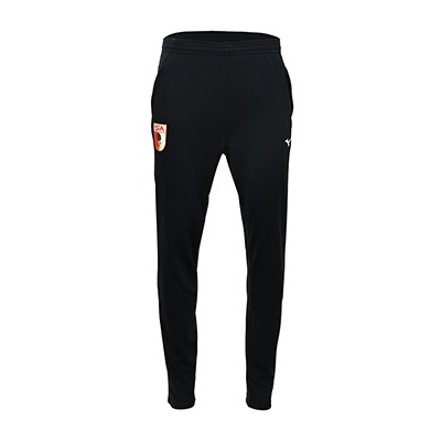 Vorderansicht der FCA Trainingshose in schwarz